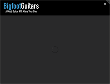 Tablet Screenshot of bigfoot-guitars.de